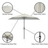 Pure Garden 9 Ft Semicircle Patio Umbrella, Tan 50-145-T